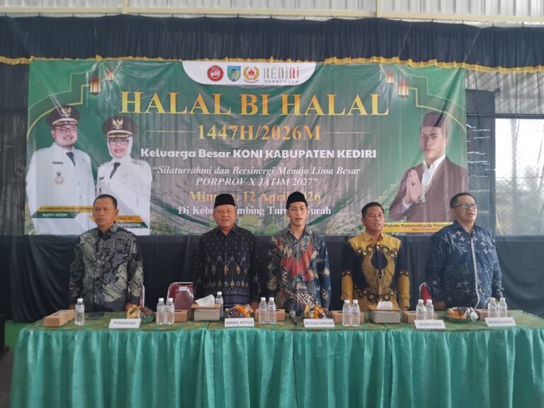 1204-Siaran Pers Bidhumas KONI Kab Kediri Halal Bihalal Bersama Cabor (2)